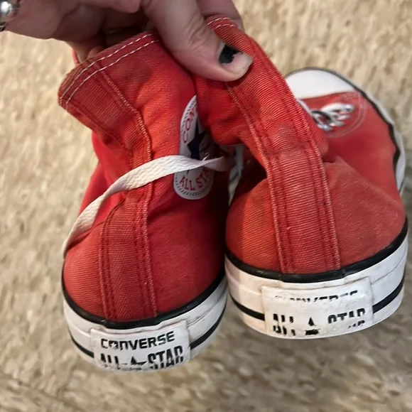 Red High Top Converse Chuck Taylor All Star - Men’s 7, Women’s 9 - Picture 6 of 6
